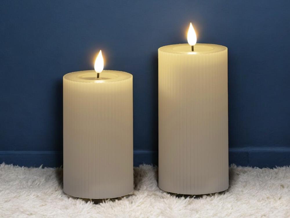 LED-Kerze 15 cm mit Echtwachs & Flackereffekt – Stimmungsvolles Licht für dein Zuhause